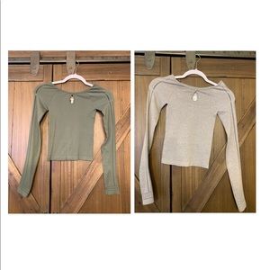 Hollister right long sleeve x2 size xs